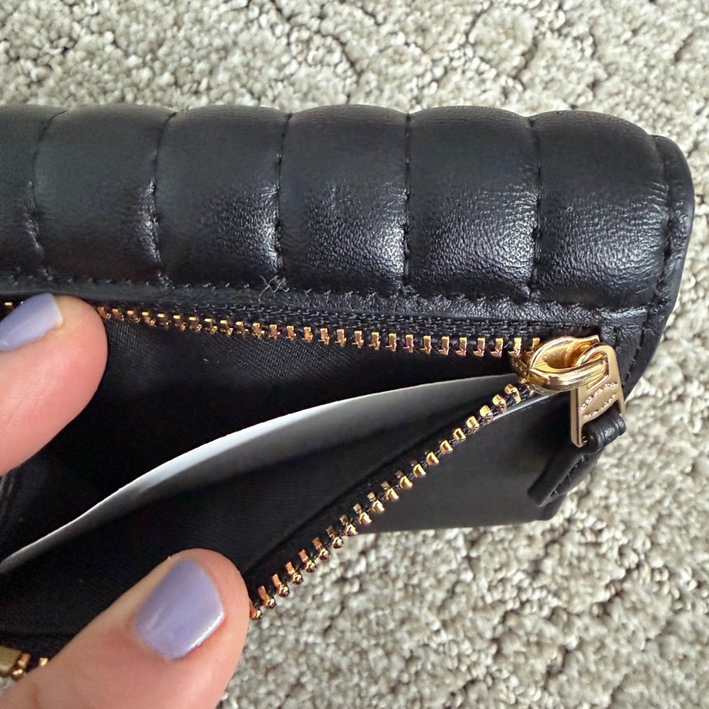 Coach Black Quilted Leather Accessory - Picture 7 of 8